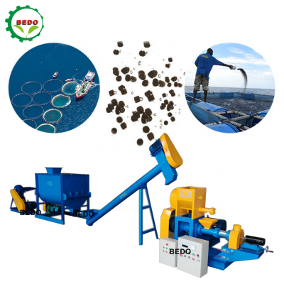 Factory Price Floating Fish Feed Food Pellet Processing Production Line For Fish Farming