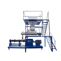 low price twin screw floating and sinking fish food animal feed pellet processing line